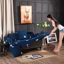 Slipcovers Universal Sofa Cover Elastic All-inclusive Anti-slip Single-Seat/multi-Seat Sofa Cover. Includes One Pillowcase