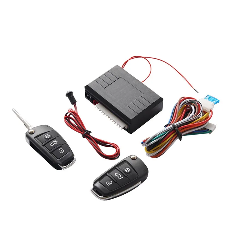 Car Keyless Entry System with Central Door Locking System Kit and Two Switches