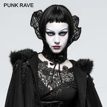 PUNK RAVE Gothic Halloween Wraps Custome Queen Positioning Stereoscopic Scarves Positioning Positioning Lace Trim Cosplay Scarf : image PUNK RAVE Gothic Halloween Wraps Custome Queen Positioning Stereoscopic Scarves Positioning Positioning Lace Trim Cosplay Scarf