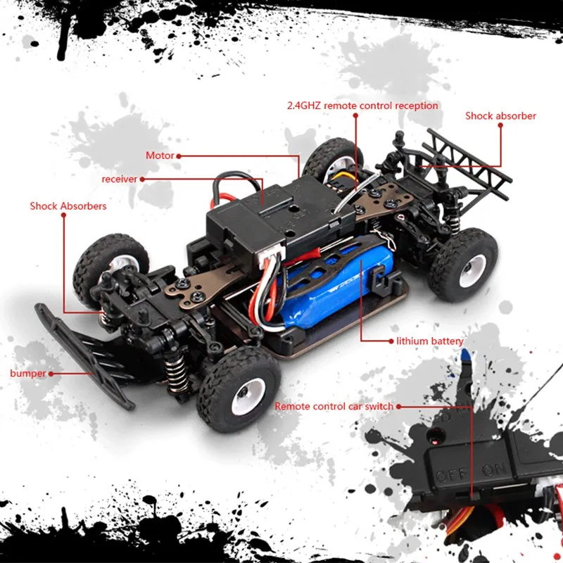 WL K989 rc автомобиль 1:28 четырехколесный привод внедорожник 2 4 г пульт