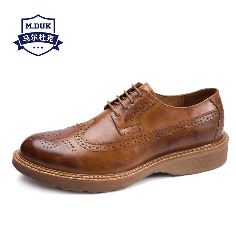 

Genuine Leather Bullock men's shoes British Retro business casual shoes men spring autumn summer all-match cowhide breathable
