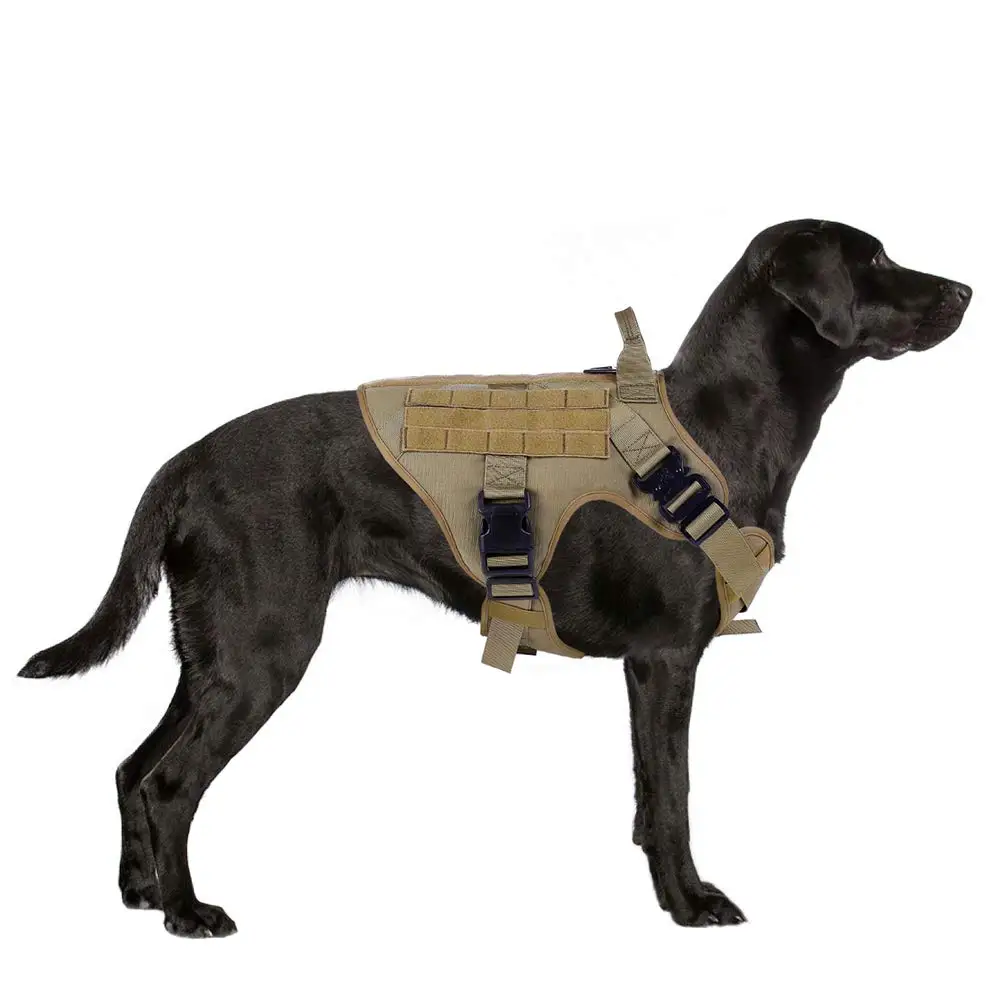 

Military Tactical Dog Harness Vest with Handle No-Pull Adjustable Training Service Dog Vest with Handle Hunting for Outdoor Hot
