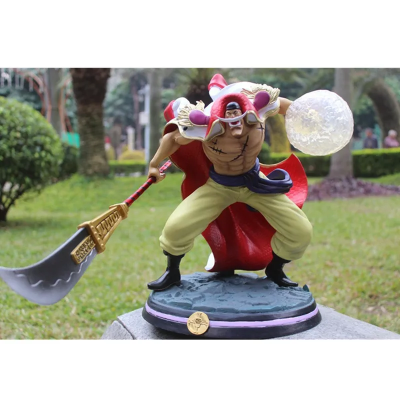 

13Inch ONE PIECE Edward Newgate Four Emperors GK White beard Old Daddy PVC Action Figure Collection Statue Model Y414