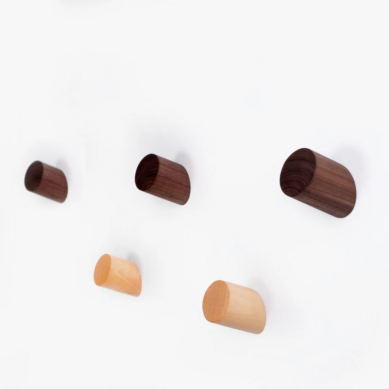 2PCS Hanger Organizer Hangers Hooks Housekeeper Wall Clothes Hanger Blinds Coat Home Decoration Wood Coat Rack Creative Gifts