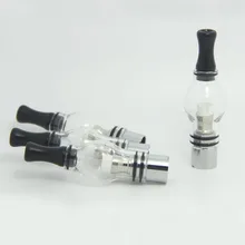 E-XY Atomizer Clearomizer Globe Glass Pyrex Glass for eGo t Battery E Cigarettes Clear Cartomizer Dry Herb Wax Vaporizer 10Pcs