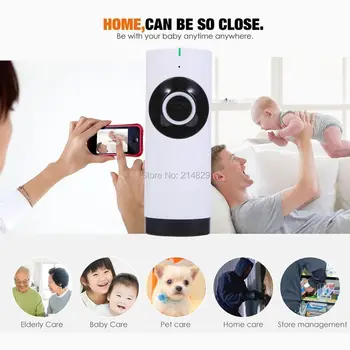 

360 degree Fisheye View Wireless HD WiFi Video Monitor Surveillance Security IP Camera with 2-way audio