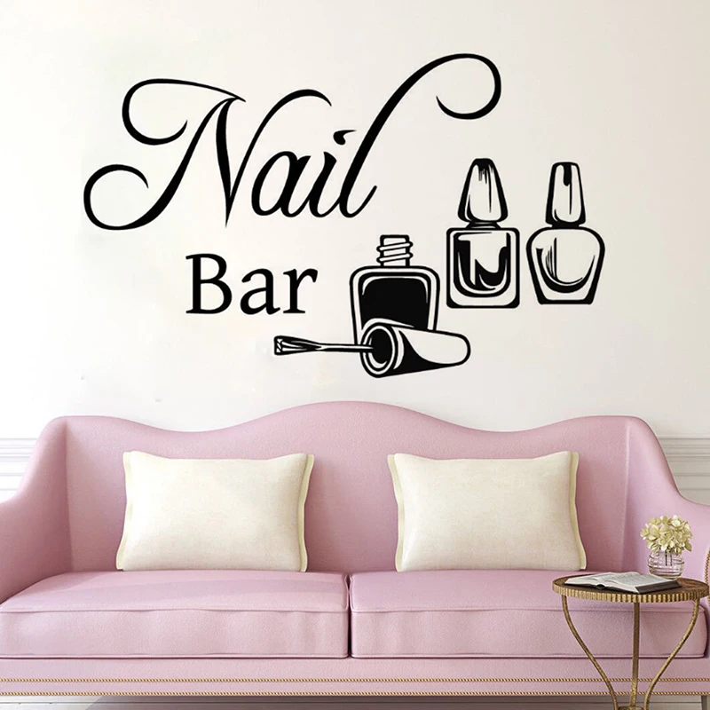 yoyoyu nail bar remove vinyl wall sticker beatuy salon manicure