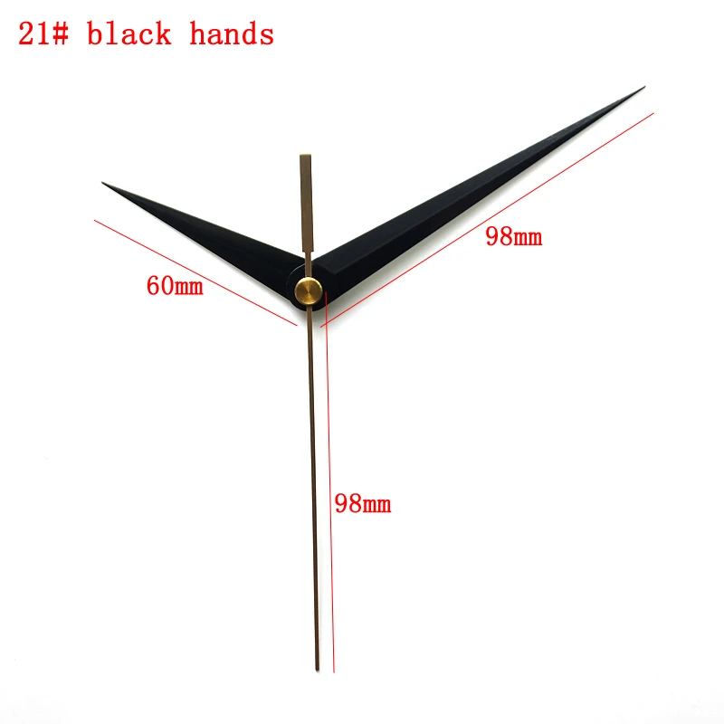 Ostar бесшумный ход Пластик часы с кварцевым механизмом с 21# черный руки комплектующая деталь часов Кварцевый набор часов DIY F333