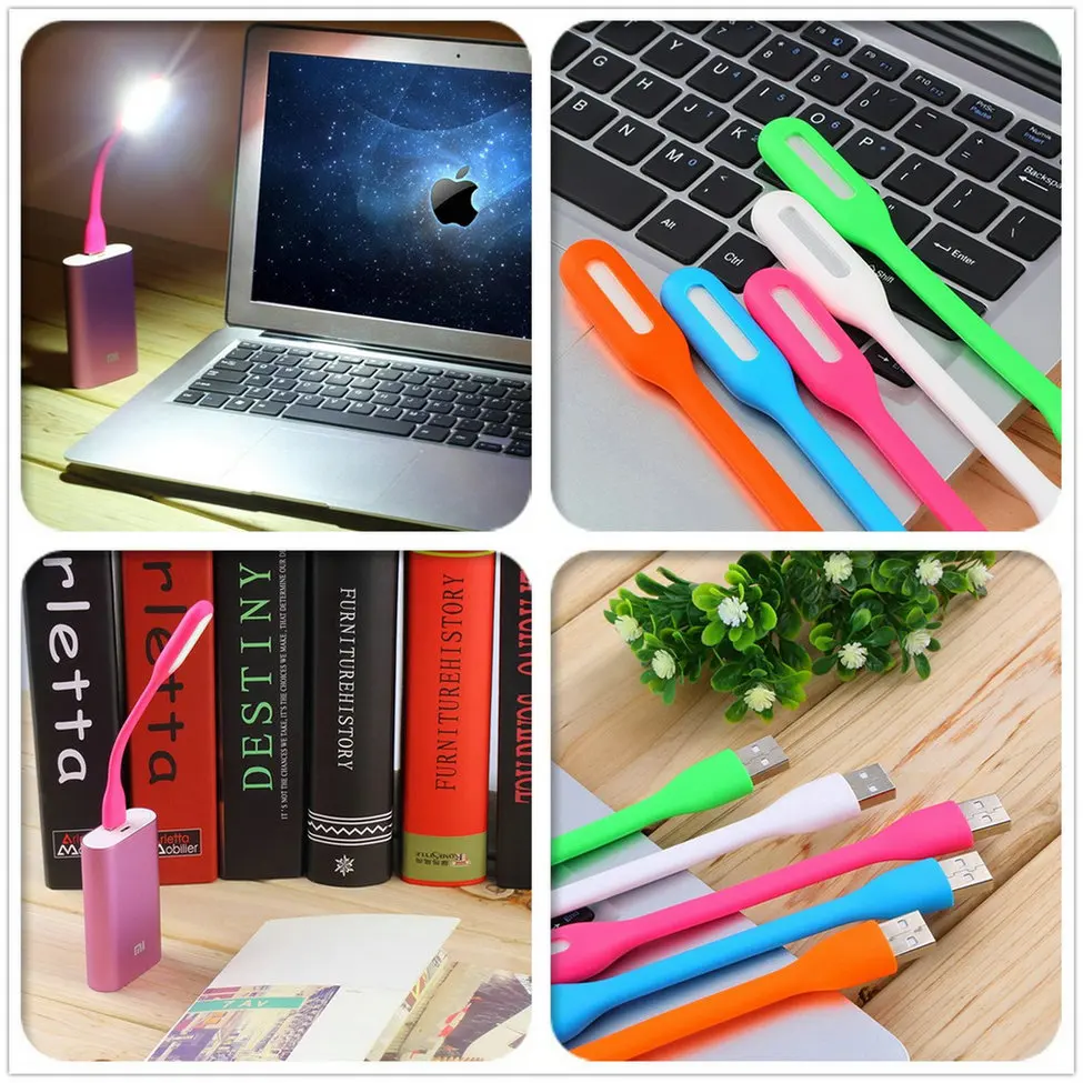 Белая лампа для ноутбука гибкая USB Xiaomi ноутбук компьютер ПК теплая мини