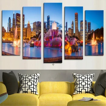 

3D Needlework Diy Diamond Painting Water city Embroidery Square/round Pasted Decorative Wall Stickers Cross Stitch Crafts DK064