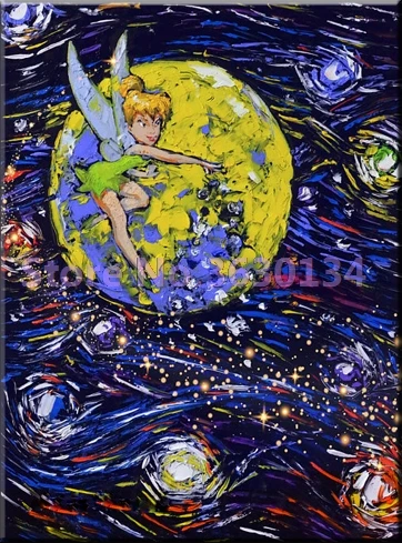 Van Gogh starry Fairy Diamond Painting DIY 5D Full Diamond Embroidery