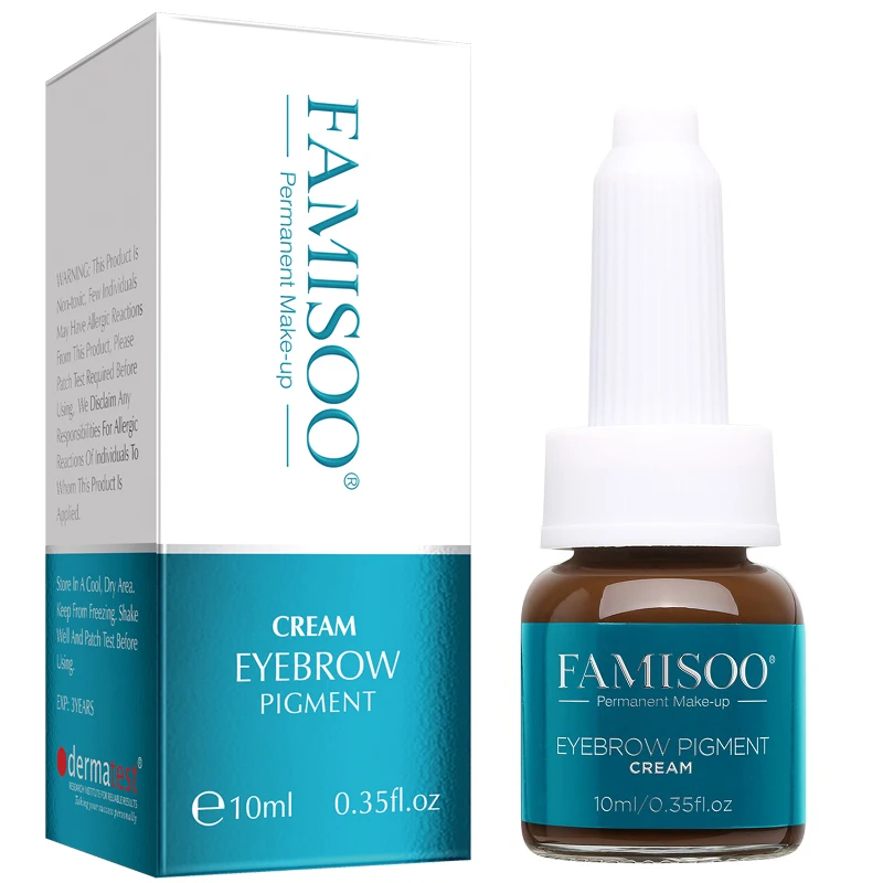

FAMISOO 1 Bottles Tattoo Ink For Permanent Eyebrow Munsu Makeup 3D Manual Makeup Pigment For Manual Pen Eyebrow Eyeliner L