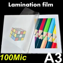 A3 глянцевой фото ламинирования мешок фильм 100mic толщина