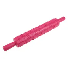 Форма для вырезания валик Embosser украшения торта паста теста пластик компактный DIY инструмент розовый красный