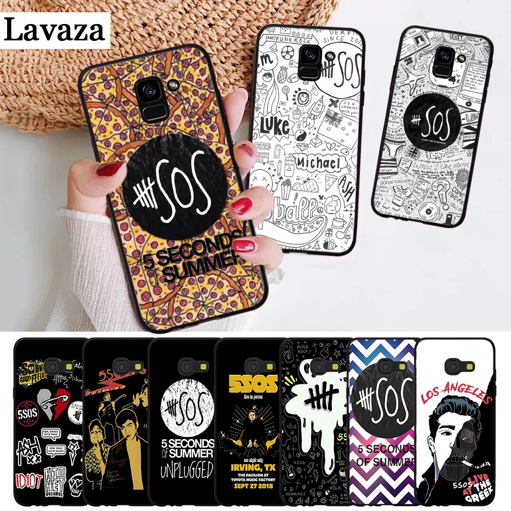 

Lavaza 5Sos band YOUNGBLOOD 5 Silicone Case for Samsung A3 A5 2016 2017 A6 Plus 2018 A7 A8 A9 A10 A30 A40 A50 A70 J6