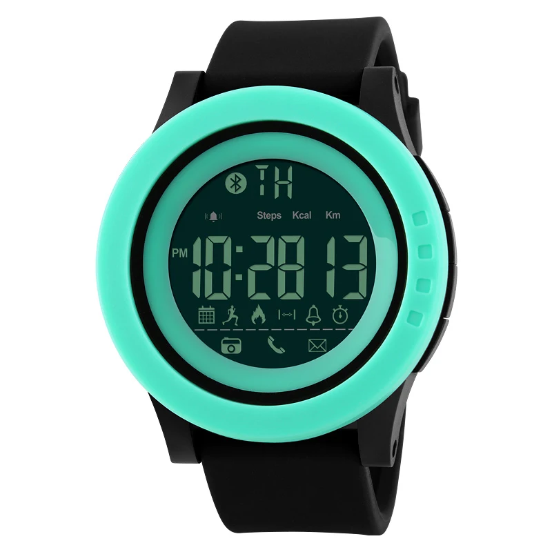 

Men's Electronic Watch Bluetooth Reminder Remote Control Camera Multi-function Sports 2018 New Moment Sport Wrist Clock Top Bran