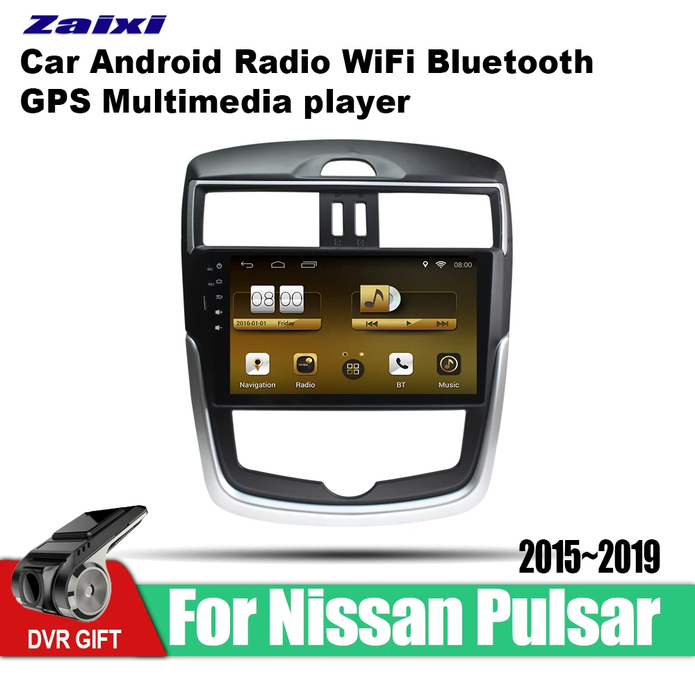 

ZaiXi Android Car GPS Multimedia Player For Nissan Pulsar C13 2015~2019 car Navigation radio Video Audio Car Player Bluetooth