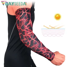 Rayseeda Мужская спортивная защита руки волейбол нарукавники для велосипедистов высокоэластичные камуфляжные уникальные защитные рукава
