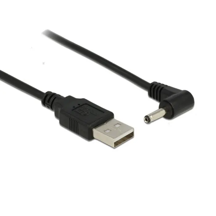 Штекер питания USB 2 0 штекер с левым углом 90 градусов 3 5 мм 1 35 постоянный ток В