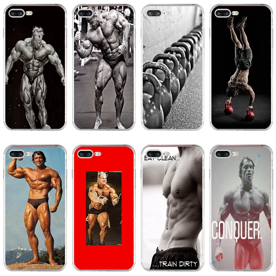 

19AJay Cutler IFBB Bodybuilder Soft TPU Silicone Cover Case For Apple iPhone 6 6s 7 8 plus Case