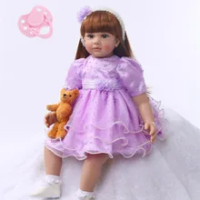 Силиконовая кукла-Реборн, игрушки 60 см, куклы принцессы для малышей, подарок на день рождения, куклы для девочек, Ограниченная Коллекция
