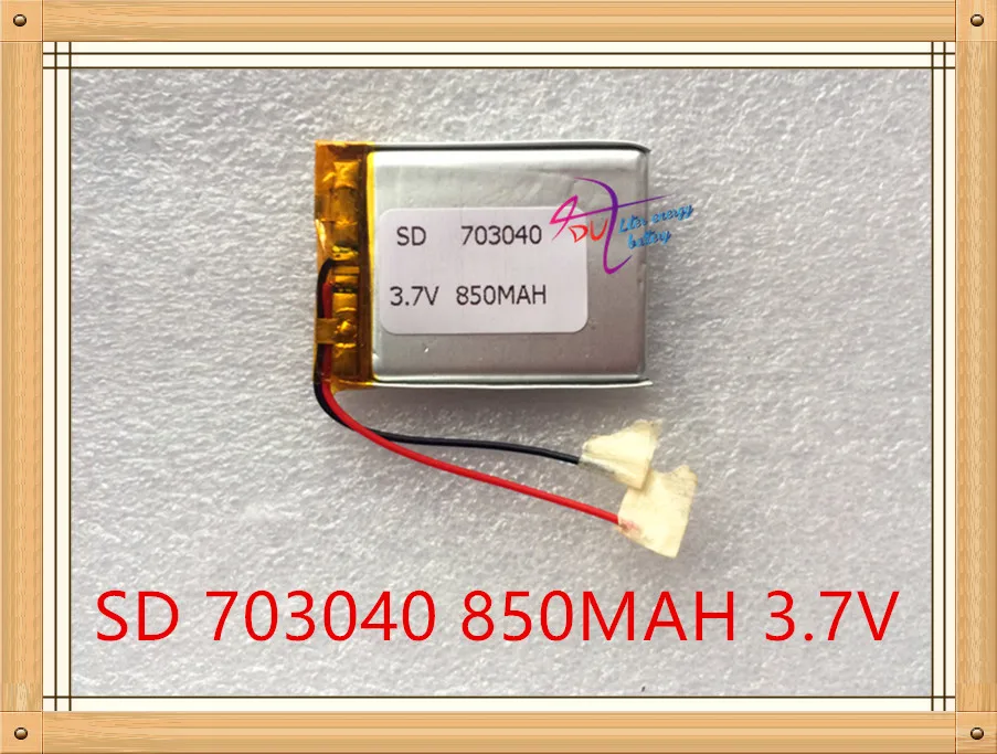 Liter energy battery 3.7V lithium polymer battery 073040 703040 850MAH GPS navigator MP3 sound recorder Liter energy battery 3.7V lithium polymer battery 073040 703040 850MAH GPS navigator MP3 sound recorder