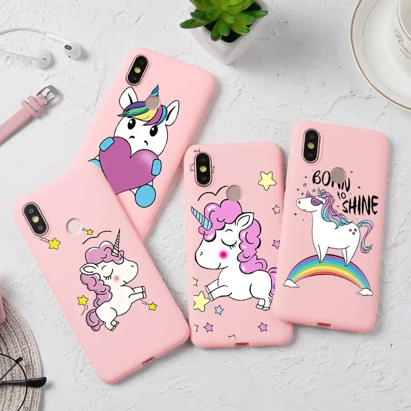 

Unicorn Case For Xiaomi Redmi Note S2 7 6 5 Plus 5A 4 Pro 6A 4A 4X 5A TPU Matte Case For Mi 8 9 Lite Explorer A1 A2 Pocophone F1