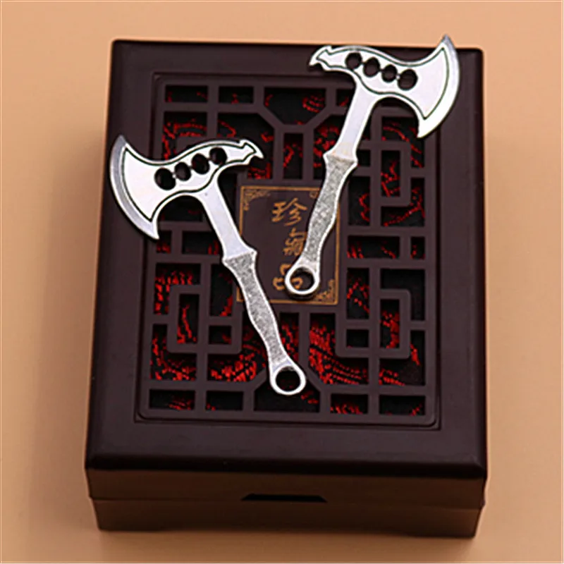 

WKOUD 6pcs Silver Color metal axe charm alloy pendants necklace bracelet DIY jewelry Handmade findings A1187