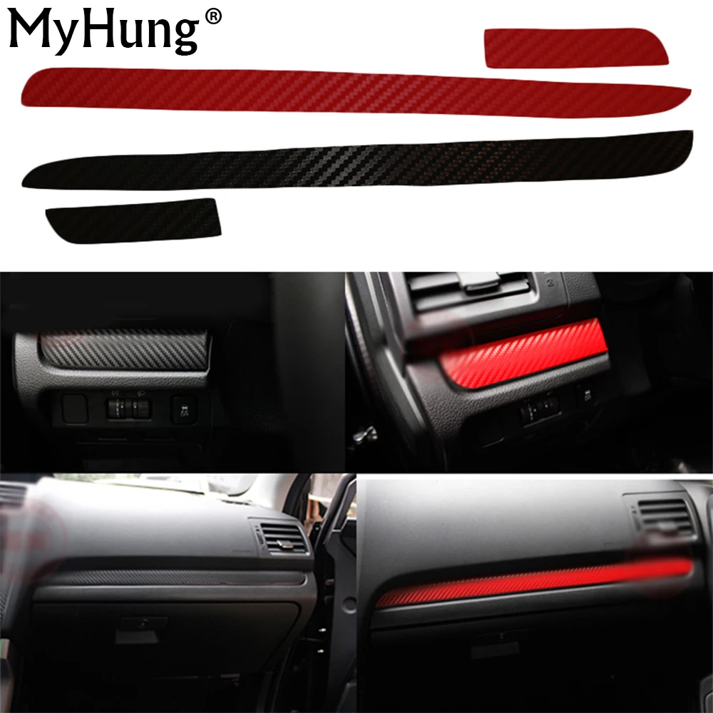 For Subaru XV 2012 To 2016 Car Dashboard Central Control Decoration Stickers Carbon Fiber