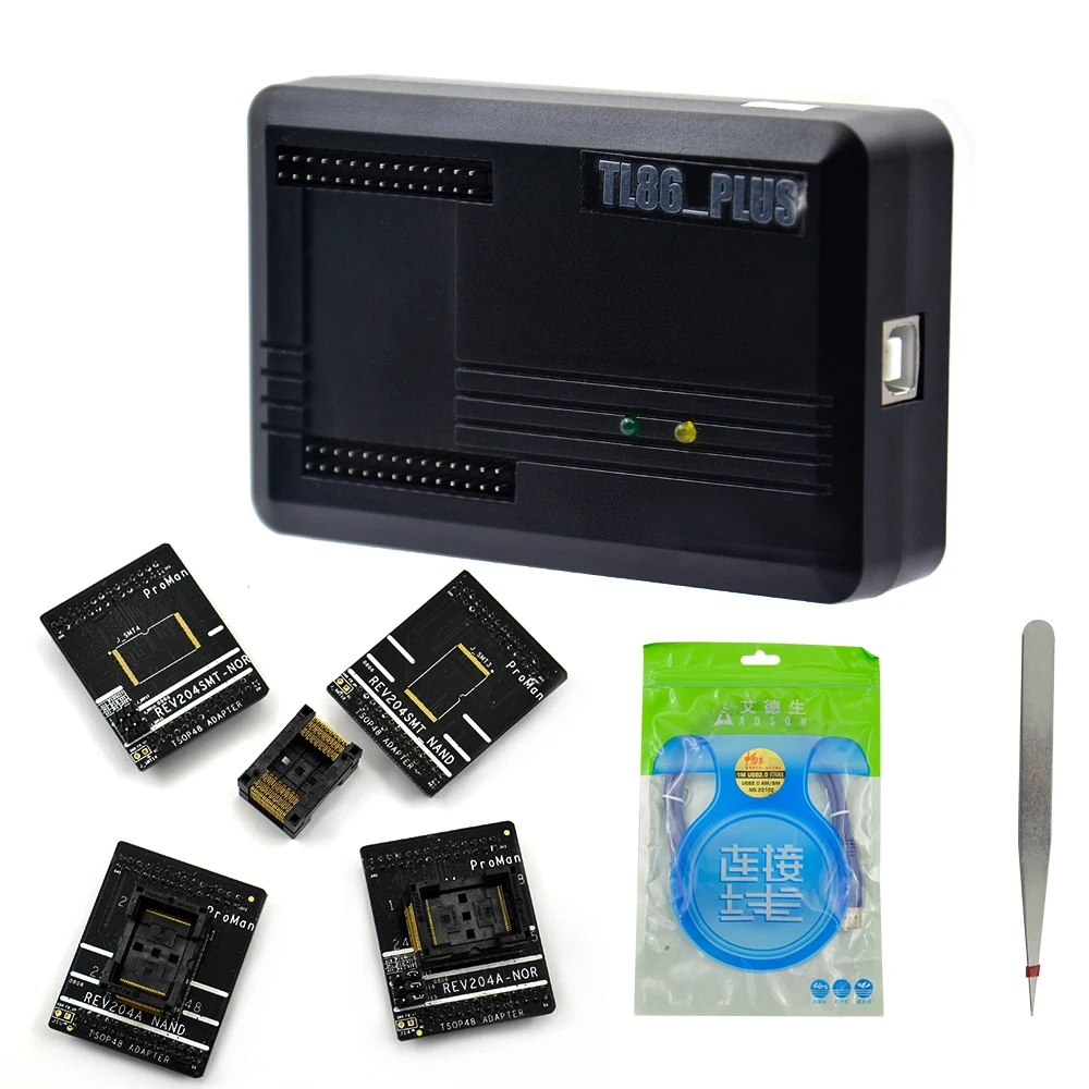 Программатор NAND ProMan Professional Программирование nand flash/NAND NOR TSOP48 FLASH программатор TL866