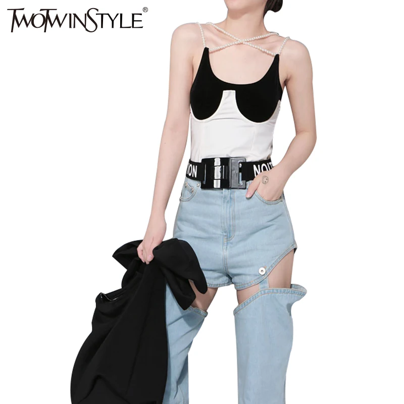 TWOTWINSTYLE Corset for Women Steampunk Clothing Bustier Bodice Sexy Corselet Female Underbust Crosets Outwear Tops Clothes New