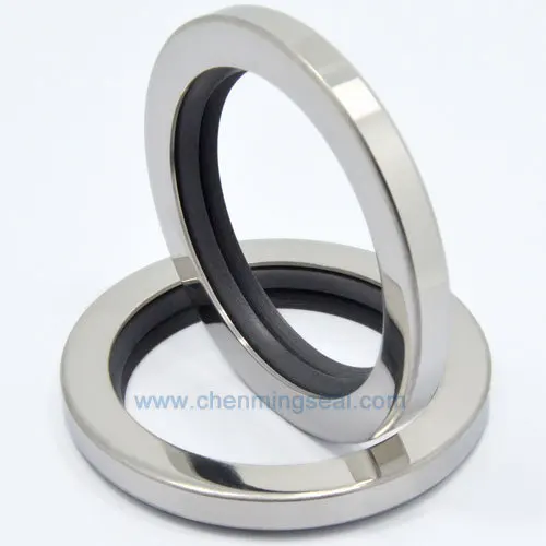 

60*75*8 mm Screw Air Compressor Rotary Shaft Oil Seal with Dual PTFE Sealing Lip Stainless Steel Ring