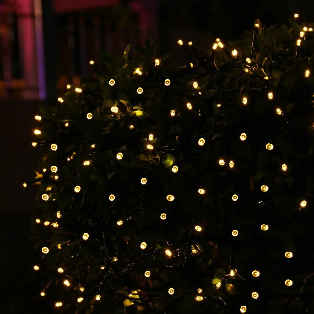 100 Led Outdoor Warm White Solar Light Fairy String 100 Led Outdoor Warm White Solar Light Fairy String Holiday Christmas Party Garlands Garden Waterproof In Lamps From Lights