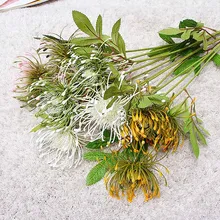 3 вилки, искусственные цветы, букет, свадебные принадлежности, настоящие на ощупь, искусственные цветы для украшения дома и сада