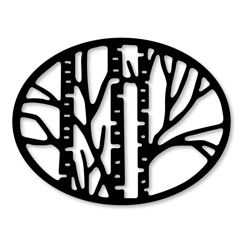

tree oval frame Dies Scrapbooking metal Cutting craft Dies cuts thin paper emboss card make stencil 61*80mm