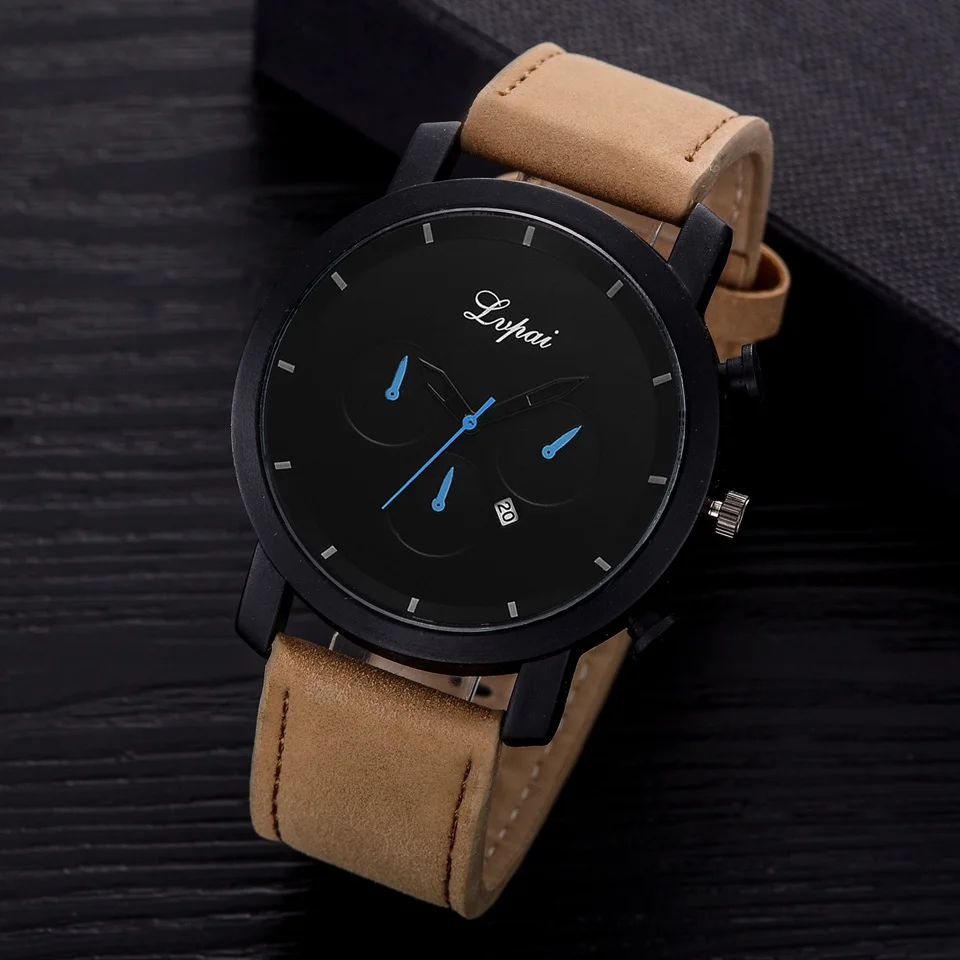 

Lvpai Relogio Masculino Quartz Watch Men Top Brand Luxury Leather Mens Watches Fashion Casual Sport Clock Men Wristwatches
