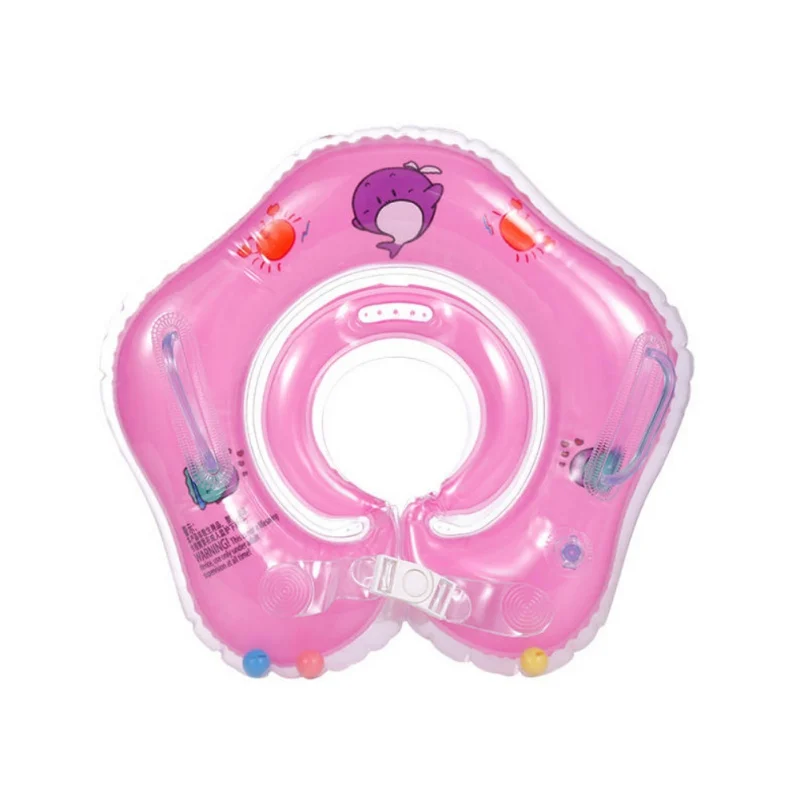 Newest Swimming Baby Accessories Swim Neck Ring Baby Tube Ring Safety Infant Neck Float Circle For Bathing Inflatable - Цвет: 2