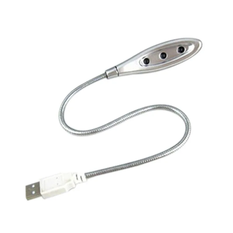 Новые горячие гибкие 3 светодио дный LED USB ЗМЕЯ свет лампы для тетрадь портативных ПК планшеты QJY99