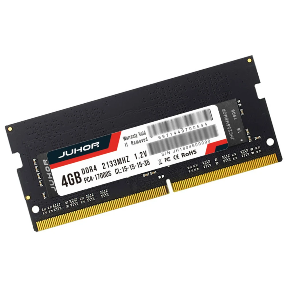 Juhor DDR4 4 ГБ 8 ГБ DDR4-2133MHz SODIMM ноутбук оперативная память ноутбук PC4-17000 памяти 260Pin 1,2 в