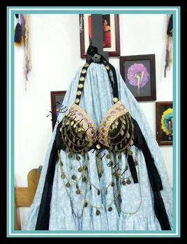 

Tribal belly dance bra BI130