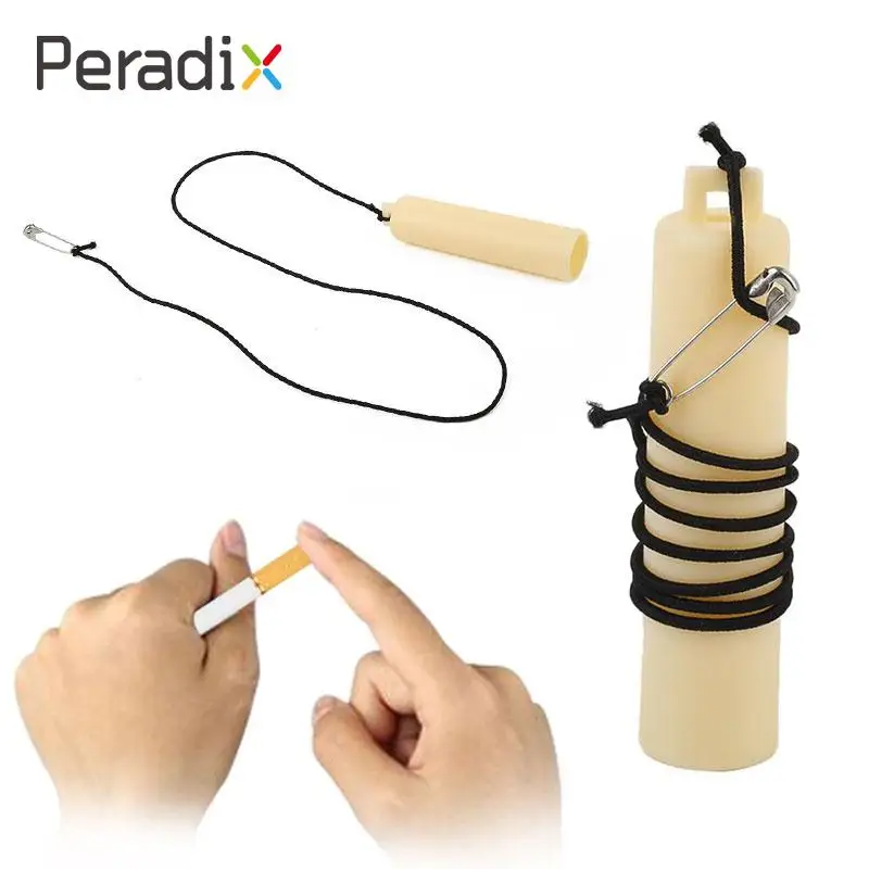 

Peradix Magic Cigarette Disappear Cigarette Disappear Prop White Plastic Prop Xmas Gifts Pranks Magic Tricks Cigarette disappear