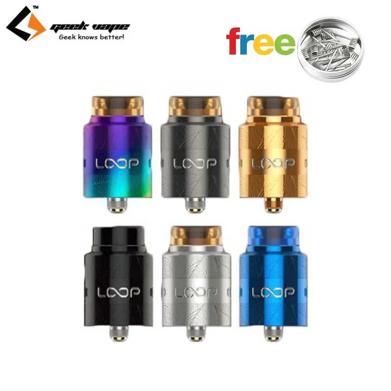 

Original Geekvape Loop RDA V1.5 Tank BF Squonk Support both Single and Dual Coil E Cigarette Atomzier