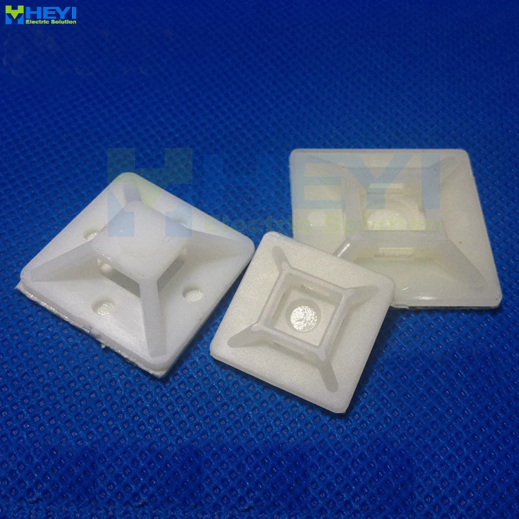 100pcs-pack cable tie mount base 20-20mm Self Adhesive Cable Tie Mounts
