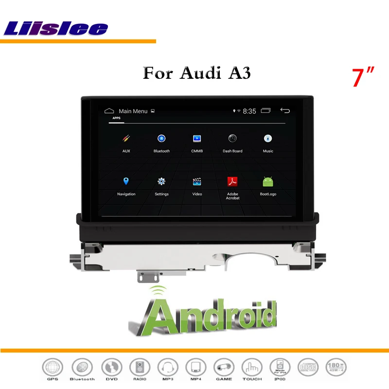 Discount Liislee Car Android Multimedia For Audi A3 2016 Stereo Video Radio BT FM TV RDS WIFI CD DVD Player GPS Map NAV Navigation System 2 Discount Liislee Car Android Multimedia For Audi A3 2016 Stereo Video Radio BT FM TV RDS WIFI CD DVD Player GPS Map NAV Navigation System 2