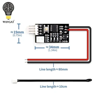 

VHM-802 DC 12V PWM Temperature Controller Fan Controller 4-Wire Temperature Fan Speed Controller Governor for PC Fan Alarm