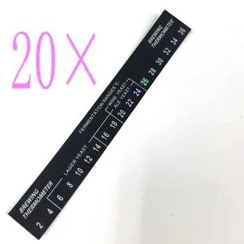 

20 pcs LCD Fermometer Adhesive thermometer Homebrew DIGITAL STICK ON thermometer
