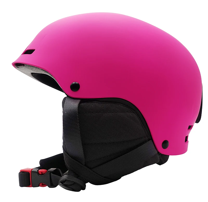 الأسهم التخليص! المهنية على الجليد التزلج خوذة الوردي النساء الرجال حجم قابل للتعديل التزلج خوذة CE أفضل جودة