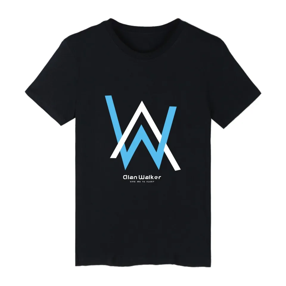 Popular Alan Walker Singer Short Sleeve Tee Shirt Men Cotton Summer Tshirt Men Brand World Famous