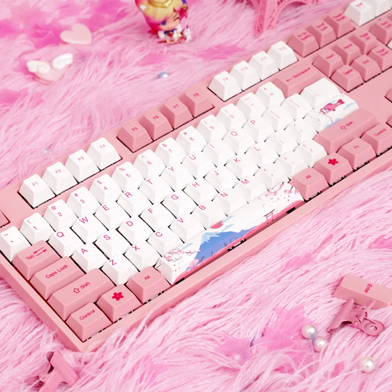  AKKO 3108 V2 Type-C Wired Mechanical Gaming Keyboard 108 Key PBT Keycap World Tour Series Tokyo