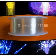 Высокого качества. 0,5 мм конец ПММА волокно свечение светодиодный Оптическое волокно свет, пластиковый оптоволоконный кабель 6000 м/roll